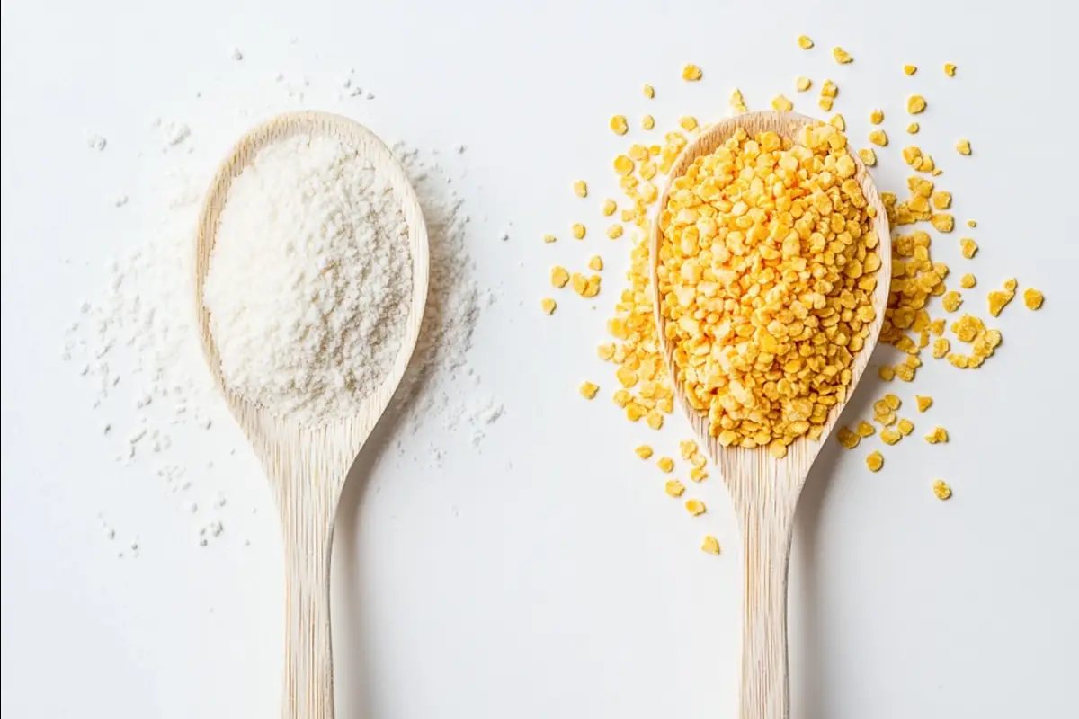 Difference between cornmeal and cornstarch