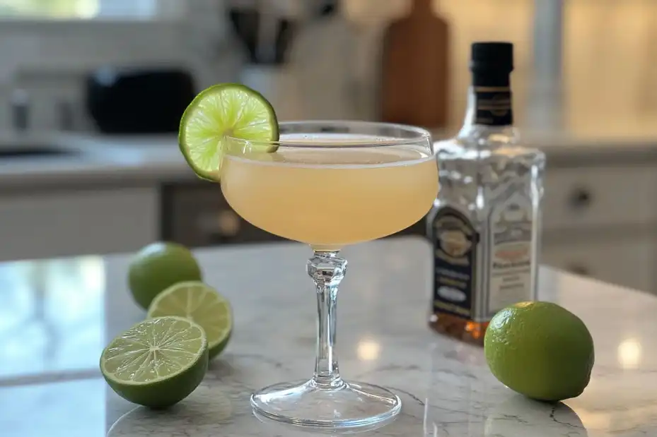 Fresh lime and low-calorie sweeteners prepared for a skinny margarita