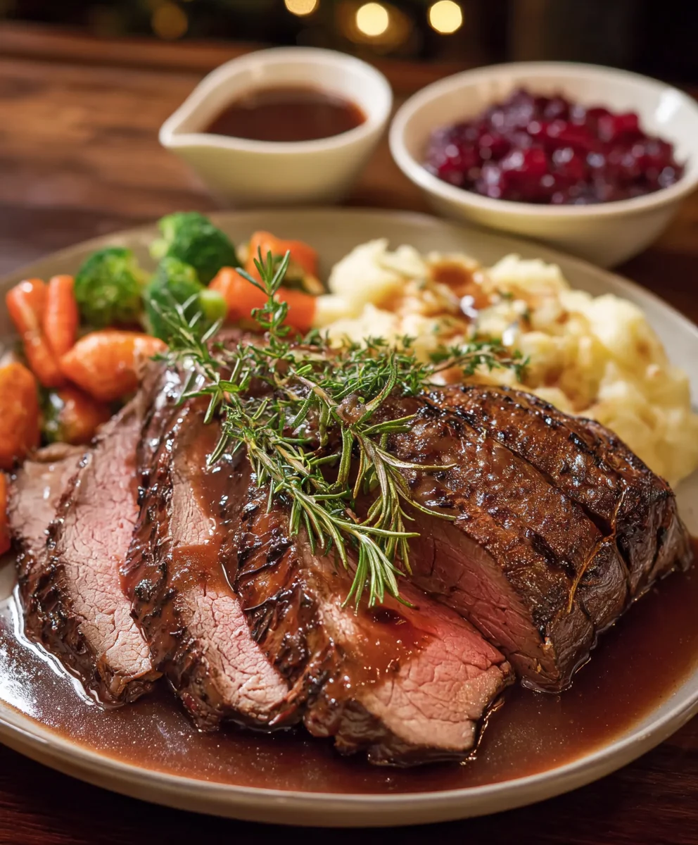 Ultimate Roast Beef Christmas with Grape Gravy