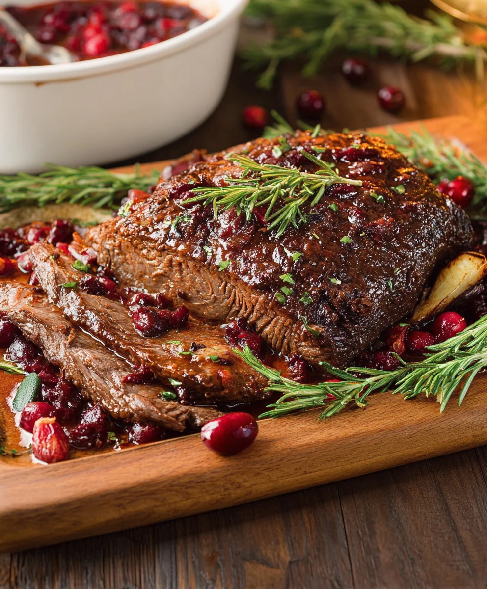 Cranberry Holiday Beef Brisket - A Festive Feast