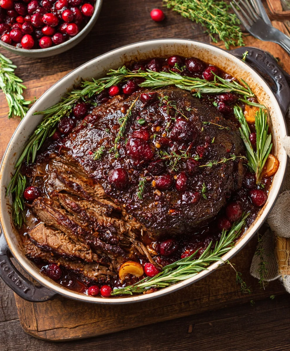 Cranberry Holiday Beef Brisket - A Festive Feast