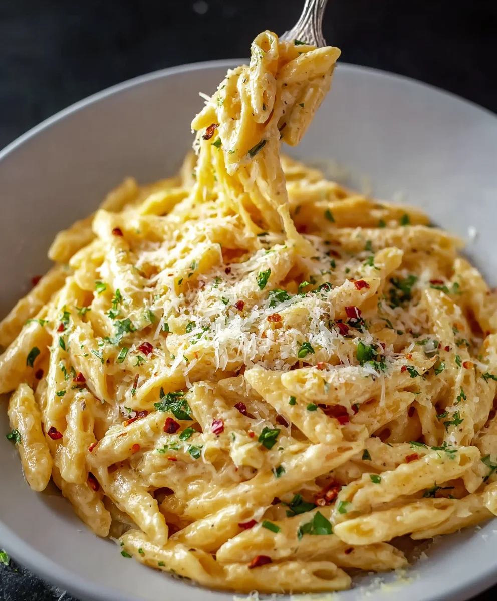 Creamy Garlic Pasta- Quick Minute Meal