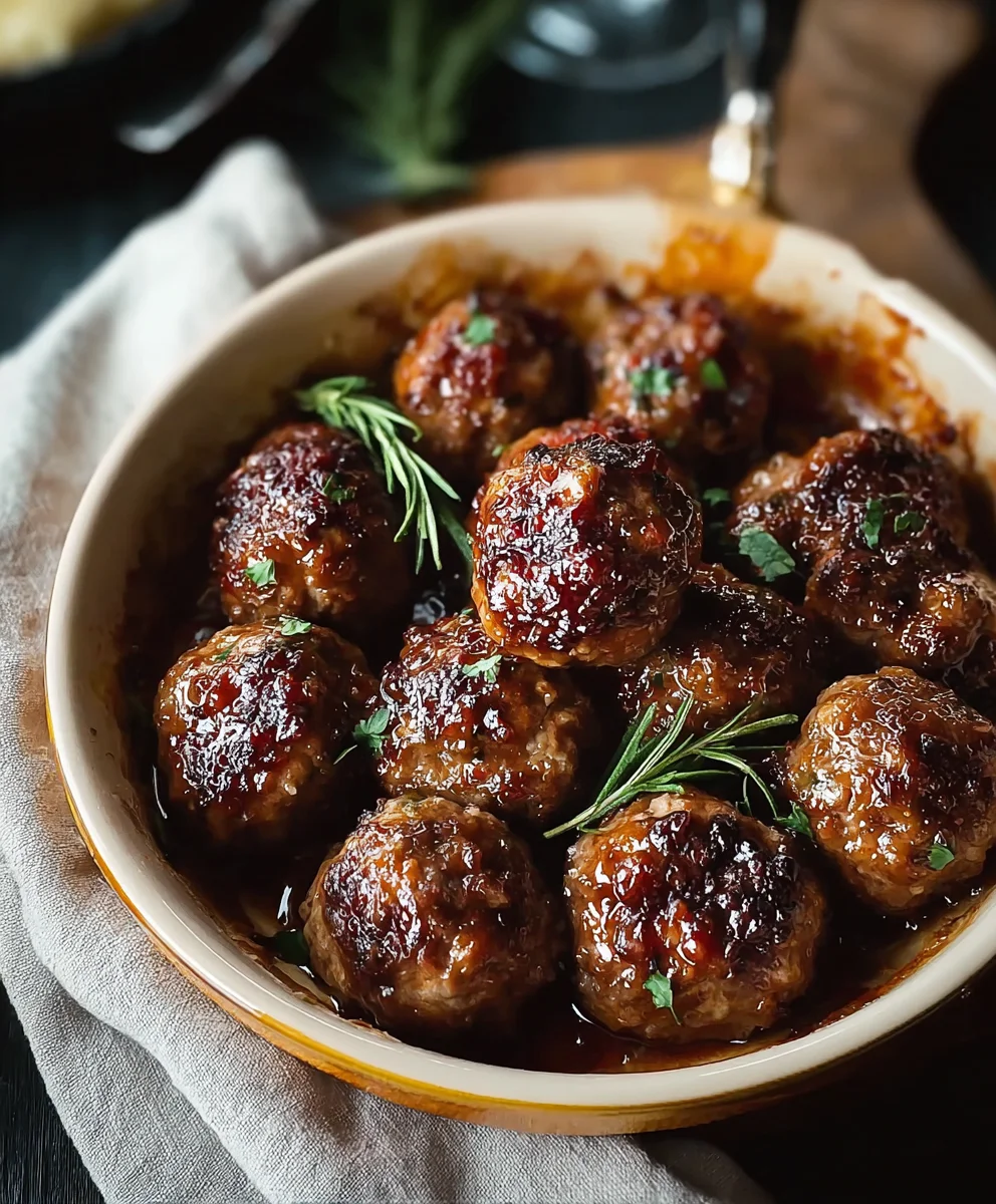 Savory Beef Meatballs-Cozy Christmas Eve Feast