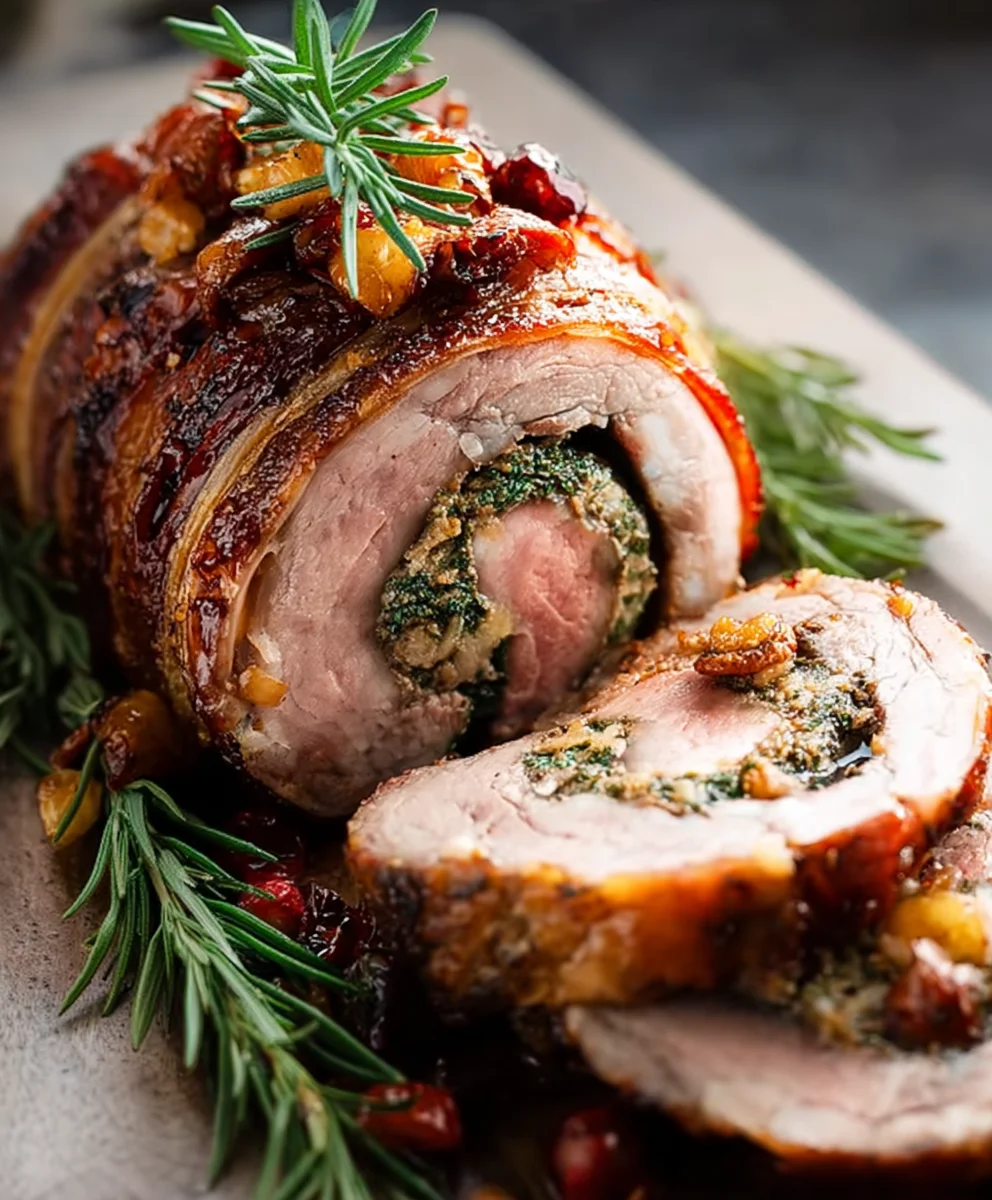 Delicious Christmas Stuffed Beef Roast-Festive Feast