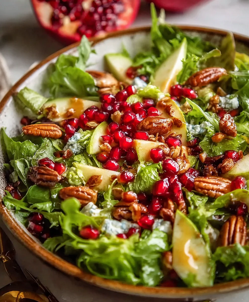 Pomegranate Christmas Salad Honey Mustard Dressing Alrightwithme