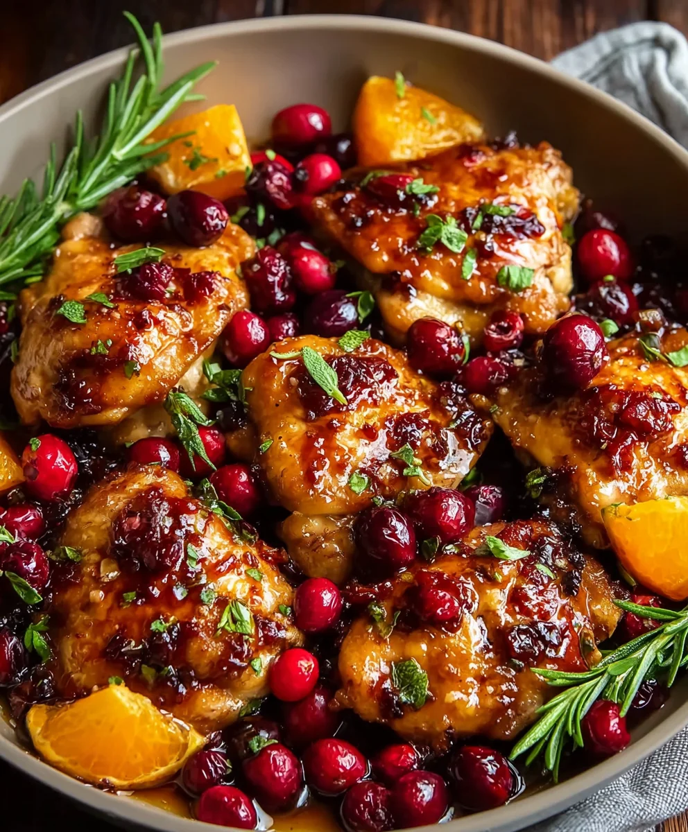 Cranberry Orange Chicken Recipe - Sweet & Tangy Dinner