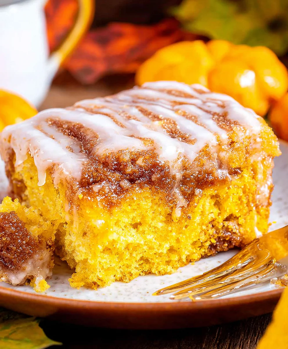 Pumpkin Honey Bun Cake Delicious Fall Treat