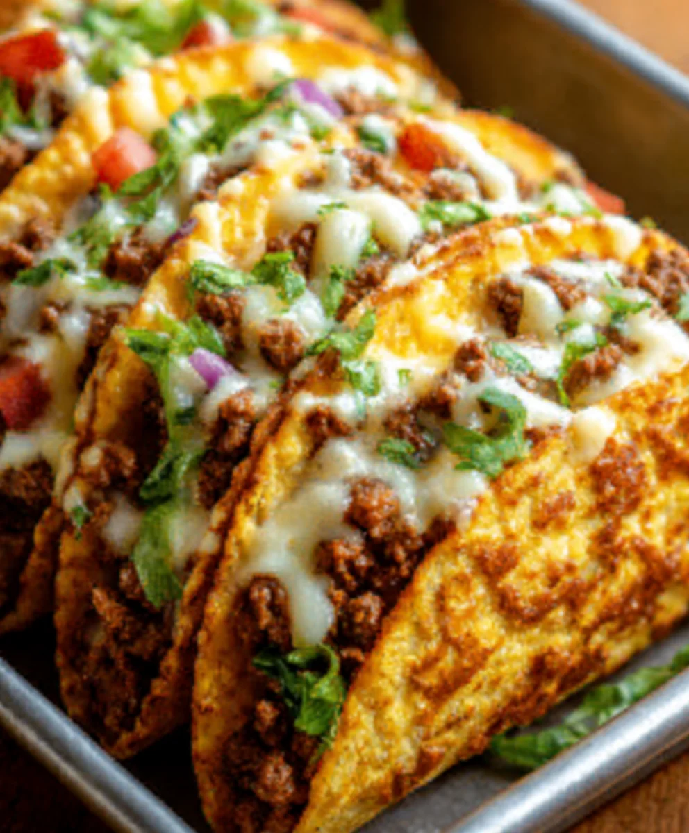 Crispy Cheesy Oven Beef Tacos Loaded You'll Love