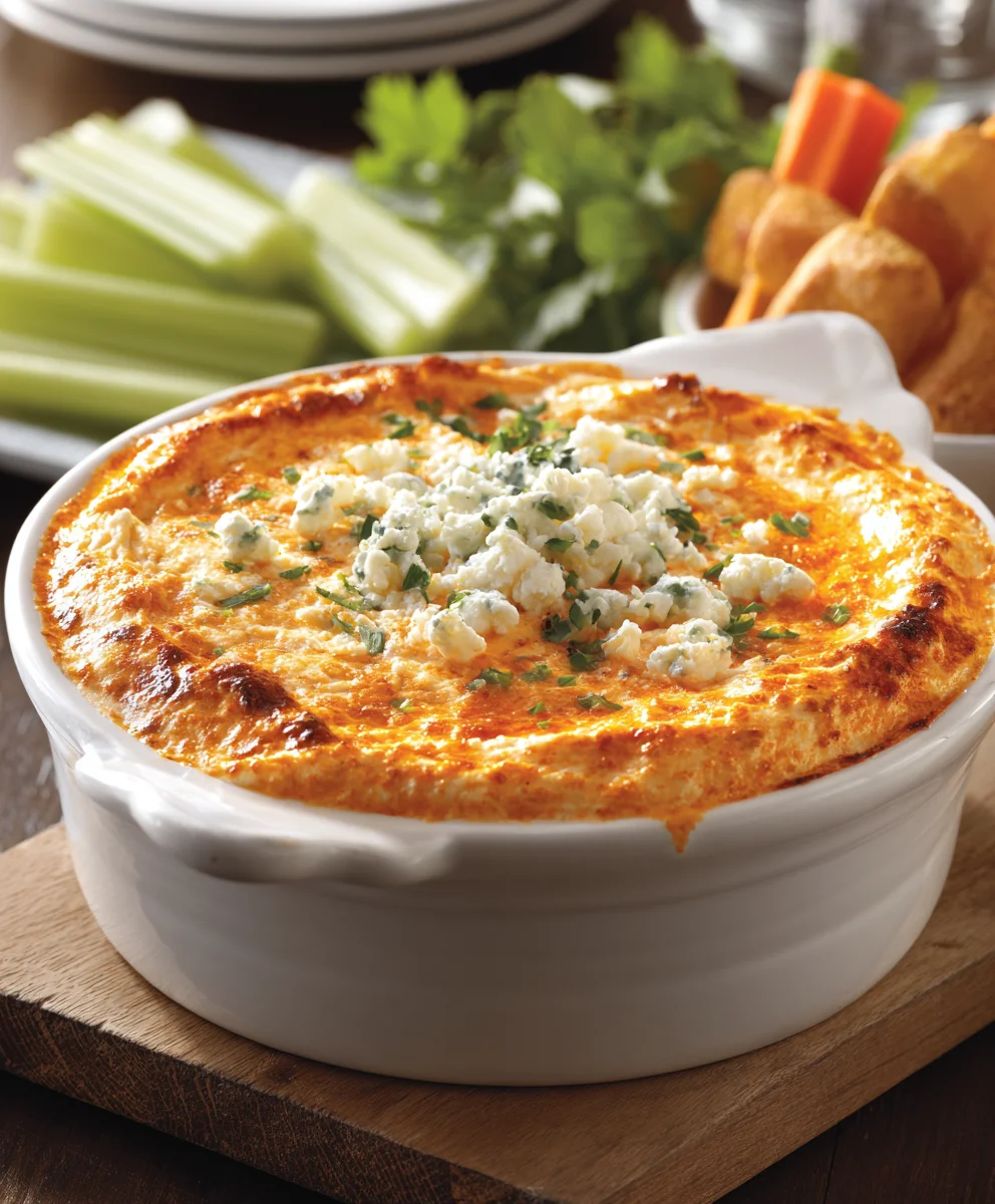 Cottage Cheese Buffalo Chicken Dip- Easy & Creamy