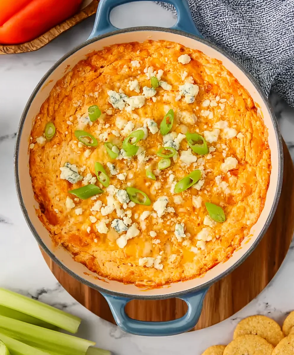 Cottage Cheese Buffalo Chicken Dip - Easy & Creamy